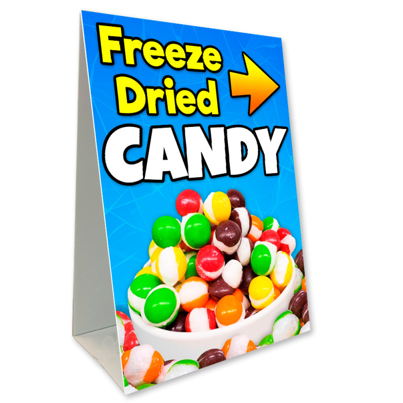 Freeze Dried Candy Economy A-Frame Sign