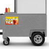 Iced Tea Food Cart Truck Removable Decal (13x8 inches)