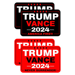 Trump Vance 2024 Set 1 - 10 Pack Yard Signs - Each Sign is 24" x 16" Single-Sided and Comes with Metal Stake Made in The USA