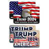 Trump Vance 2024 Set 2 - 10 Pack Yard Signs - Each Sign is 24" x 16" Single-Sided and Comes with Metal Stake Made in The USA