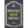 Brand New Menu Economy A-Frame Sign 2 Feet Wide by 3 Feet Tall