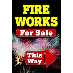 Fireworks for Sale Economy A-Frame Sign 2 Feet Wide by 3 Feet Tall