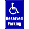 Handicap Parking Economy A-Frame Sign 2 Feet Wide by 3 Feet Tall