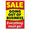 Going Out of Business Sale Economy A-Frame Sign 2 Feet Wide by 3 Feet Tall