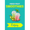 Smoothies (Arrow) Economy A-Frame Sign 2 Feet Wide by 3 Feet Tall