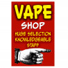 Vape Shop Arrow Economy A-Frame Sign 2 Feet Wide by 3 Feet Tall