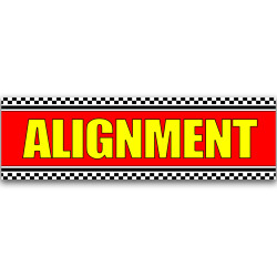 Alignment Vinyl Banner 10 Feet Wide by 3 Feet Tall