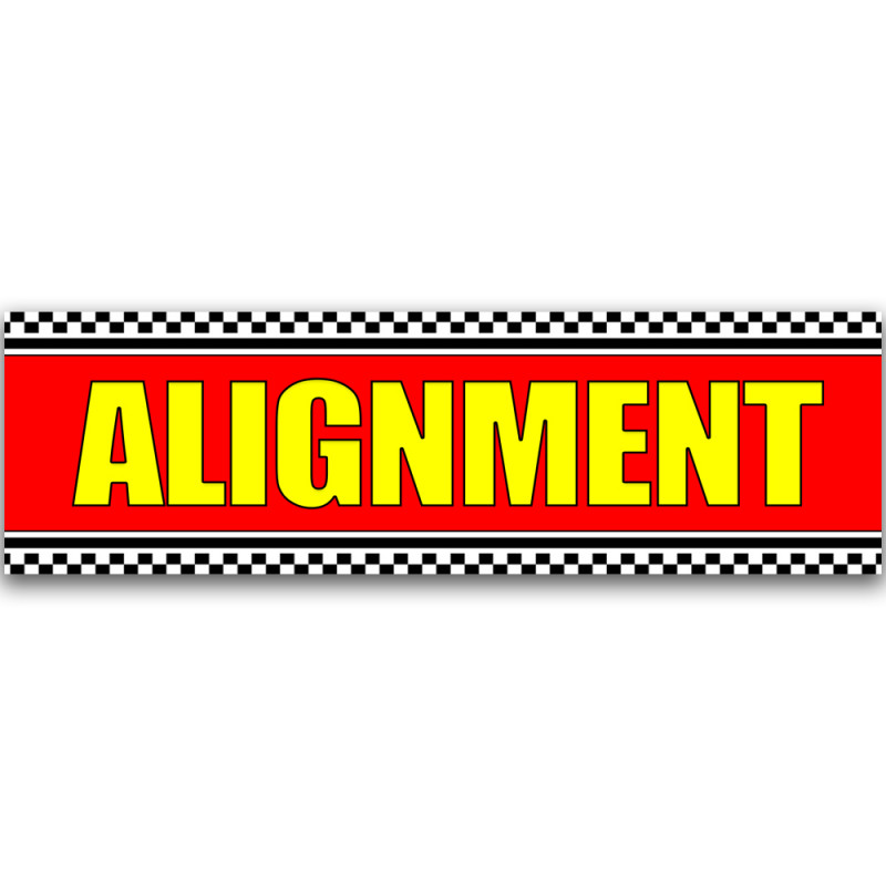 Alignment Vinyl Banner 10 Feet Wide by 3 Feet Tall