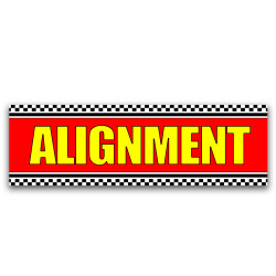 Alignment Vinyl Banner 8 Feet Wide by 2.5 Feet Tall