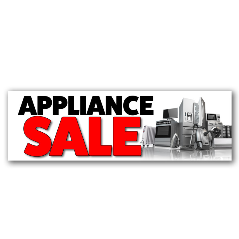 Appliance Sale Vinyl Banner 8 Feet Wide by 2.5 Feet Tall