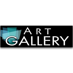 Art Gallery Vinyl Banner 10 Feet Wide by 3 Feet Tall