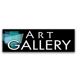 Art Gallery Vinyl Banner 8 Feet Wide by 2.5 Feet Tall