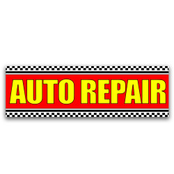 Auto Repair Vinyl Banner 8 Feet Wide by 2.5 Feet Tall