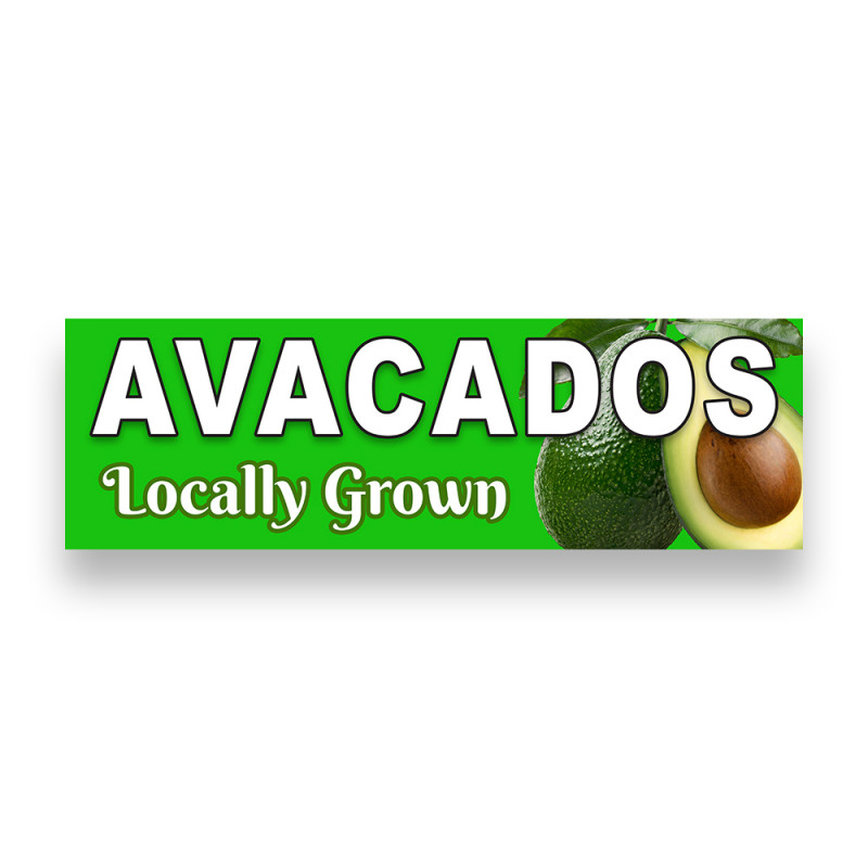 AVACADOS Vinyl Banner 8 Feet Wide by 2.5 Feet Tall