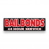 Bail Bonds Vinyl Banner 10 Feet Wide by 3 Feet Tall