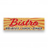 Bistro Vinyl Banner 10 Feet Wide by 3 Feet Tall