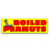 Boiled Peanuts Vinyl Banner 8 Feet Wide by 2.5 Feet Tall