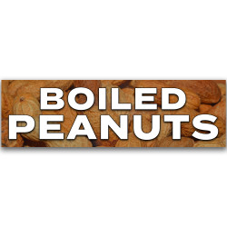 Boiled Peanuts Vinyl Banner 10 Feet Wide by 3 Feet Tall