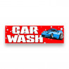 CAR WASH Vinyl Banner 10 Feet Wide by 3 Feet Tall