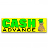 Cash Advance Vinyl Banner 8 Feet Wide by 2.5 Feet Tall