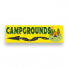 Campgrounds Left Arrow Vinyl Banner 10 Feet Wide by 3 Feet Tall