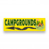 Campgrounds Left Arrow Vinyl Banner 8 Feet Wide by 2.5 Feet Tall