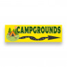 Campgrounds Right Arrow Vinyl Banner 10 Feet Wide by 3 Feet Tall