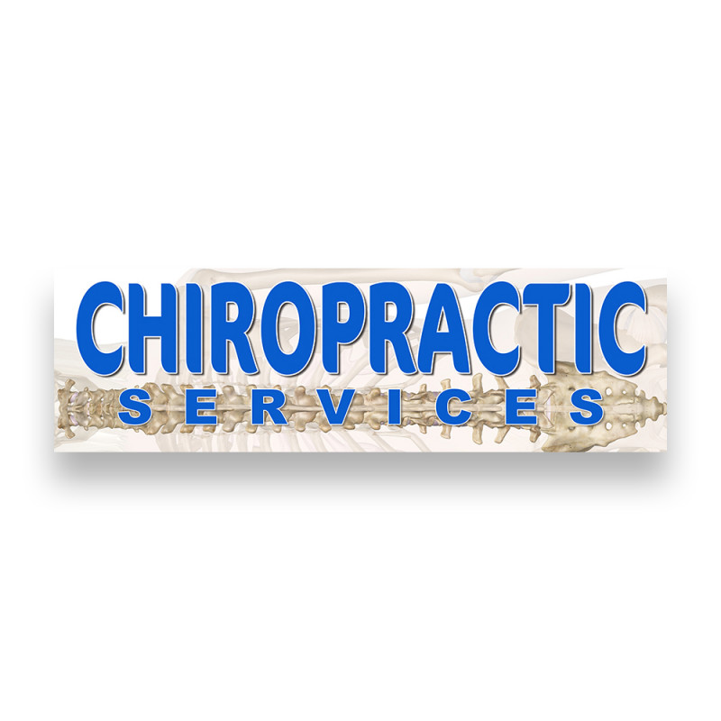 Chiropractic Vinyl Banner 10 Feet Wide by 3 Feet Tall