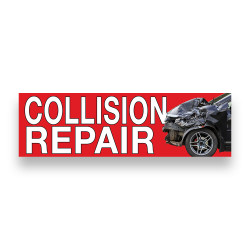 Collision Repair Vinyl Banner 10 Feet Wide by 3 Feet Tall