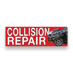 Collision Repair Vinyl Banner 8 Feet Wide by 2.5 Feet Tall