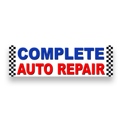 Complete AUTO Repair Vinyl Banner 10 Feet Wide by 3 Feet Tall