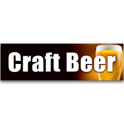 Craft Beer Vinyl Banner 10 Feet Wide by 3 Feet Tall