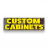 Custom CABINETS Vinyl Banner 8 Feet Wide by 2.5 Feet Tall