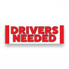 Drivers Needed Vinyl Banner 8 Feet Wide by 2.5 Feet Tall