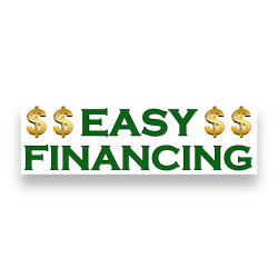 Easy FINANCING Vinyl Banner 10 Feet Wide by 3 Feet Tall