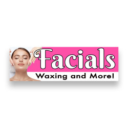 FACIALS Vinyl Banner 8 Feet Wide by 2.5 Feet Tall