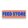 Feed Store Vinyl Banner 8 Feet Wide by 2.5 Feet Tall