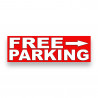 Free Parking Right Arrow Vinyl Banner 8 Feet Wide by 2.5 Feet Tall